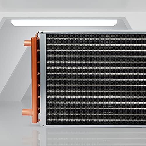 GPOAS 12x15 Heat Exchanger Water To Air , Forced Air Heating with 1" Copper Ports Hot Water Coil for Outdoor Wood Furnaces, Residential Heating - Image 5