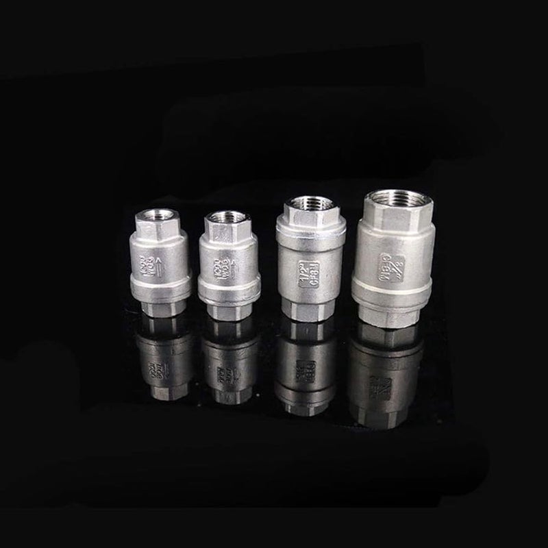 0 75 بوصة BSPT أنثى صمام فحص الربيع غير المرتدة 304 الفولاذ المقاوم للصدأ للماء الغاز النفط - Image 3