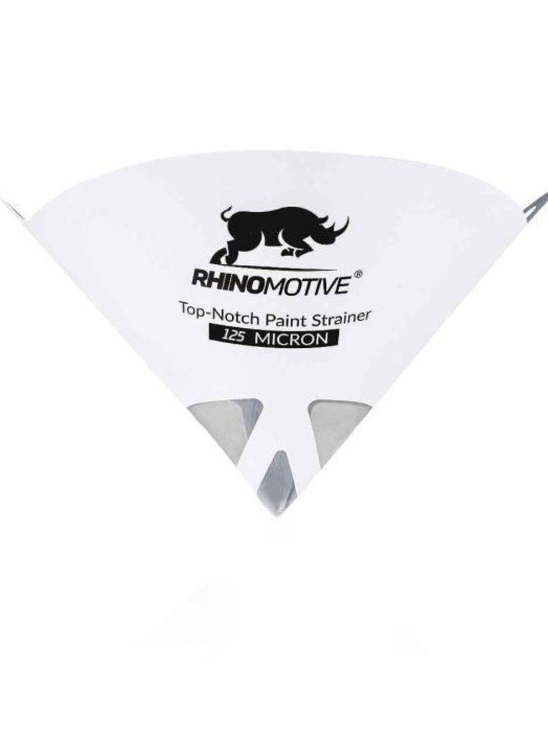 RHINOMOTIVE RHINOMOTIVE Top Notch Paint Strainer 125 Microns 100 Pcs - Image 1