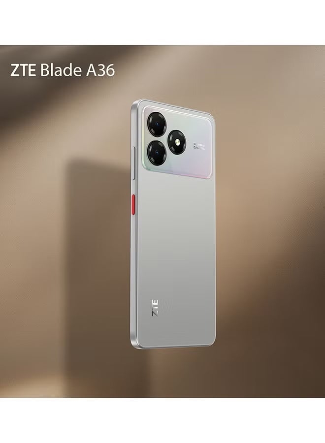 ZTE هاتف ZTE بليد A36 ثنائي الشريحة بلون الذهب التيتانيوم 4GB+8GB RAM 128GB 4G - نسخة الشرق الأوسط و سماعات Riversong MelodyJ+ EA159 السلكية مع جاك صوت 3.5 مم - صوت عميق جداً، صوت ستيريو عالي الدقة، ميكروفون مدمج، تقليل الضوضاء، تحكم عن بعد مدمج - حزمة بيضاء - Image 5