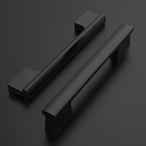 Amerdeco 10 Pack Matte Black Cabinet Pulls 4 Inch(102MM) Hole Centers Kitchen Cabinet Handles Hardware Kitchen Handles for Cabinets Cupboard Handles Drawer Pulls - Image 3