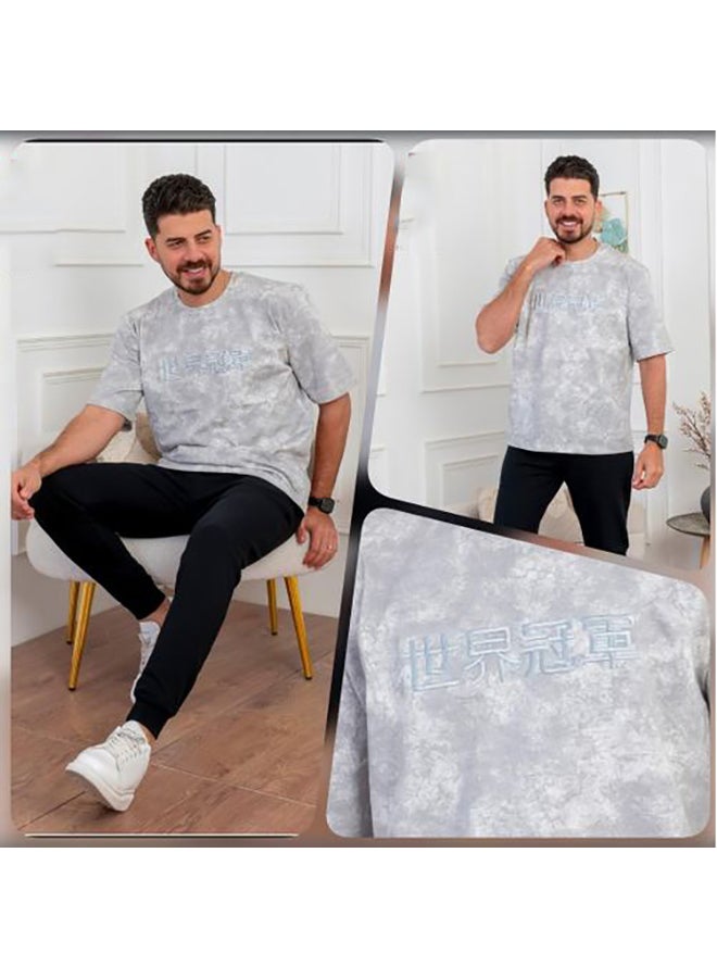 H.Brand Oversized Cotton Tracksuits for Men - Image 1