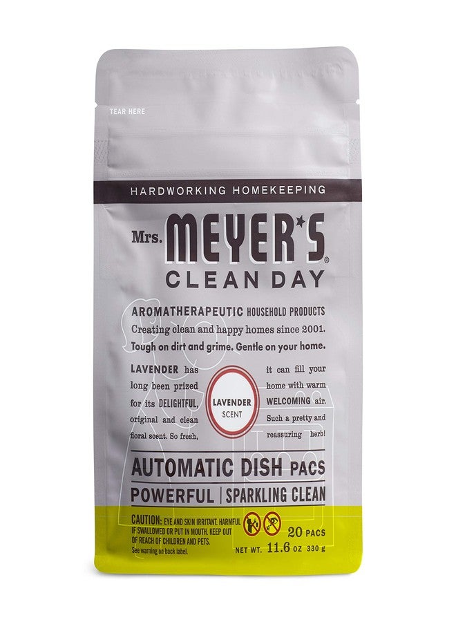 MRS. MEYER'S CLEAN DAY Automatic Dishwasher Pods, Lavender, 20 Count - Image 1