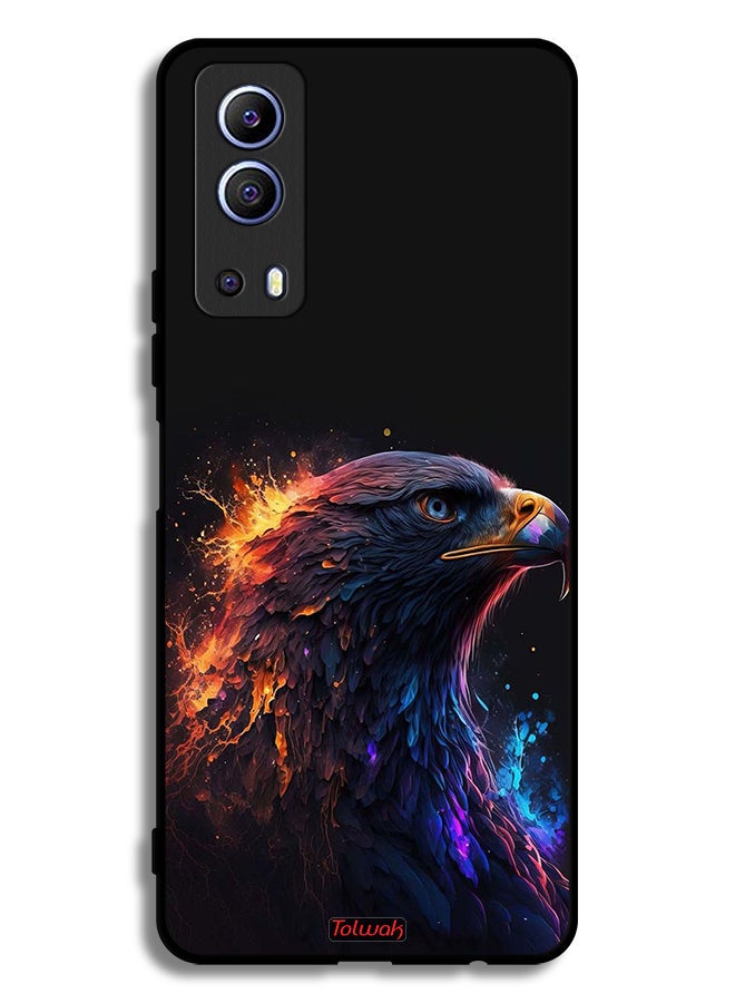 Tolwak Vivo Y72 5G Protective Case Cover Eagle Art - Image 2