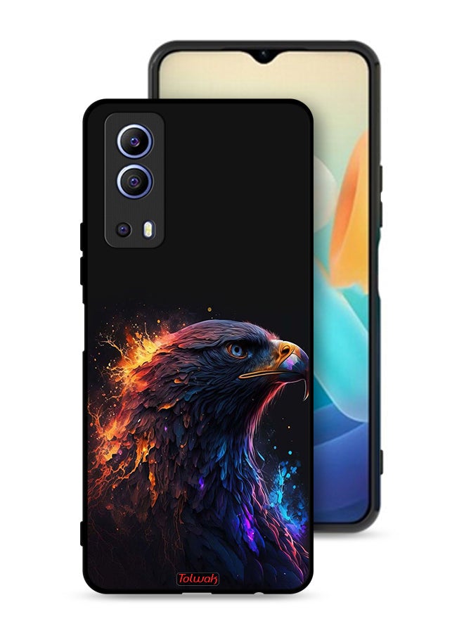 Tolwak Vivo Y72 5G Protective Case Cover Eagle Art - Image 1