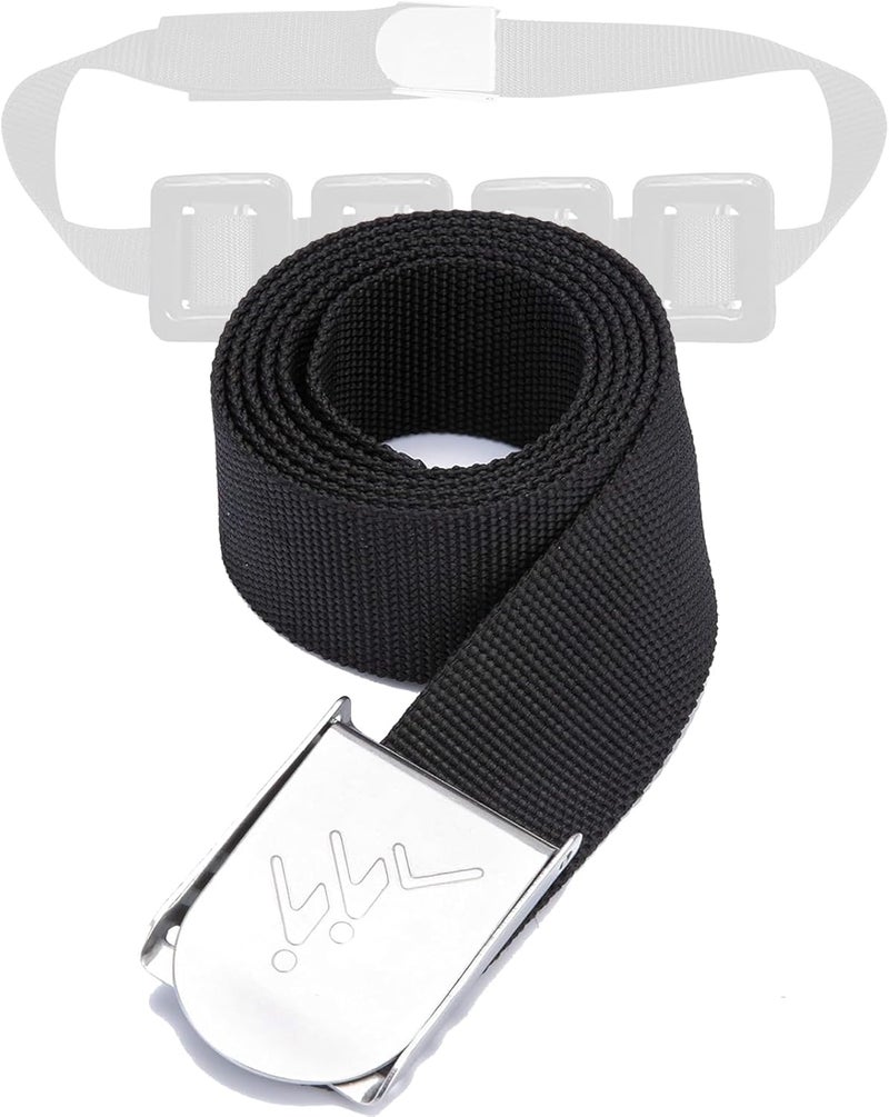 MOOCY Diving Weight Belt with Stainless Steel Buckle,2" Wide Nylon Webbing 55" Long,Scuba Weight Belt Buckle for Snorkeling Sailing Water Sports - Image 1