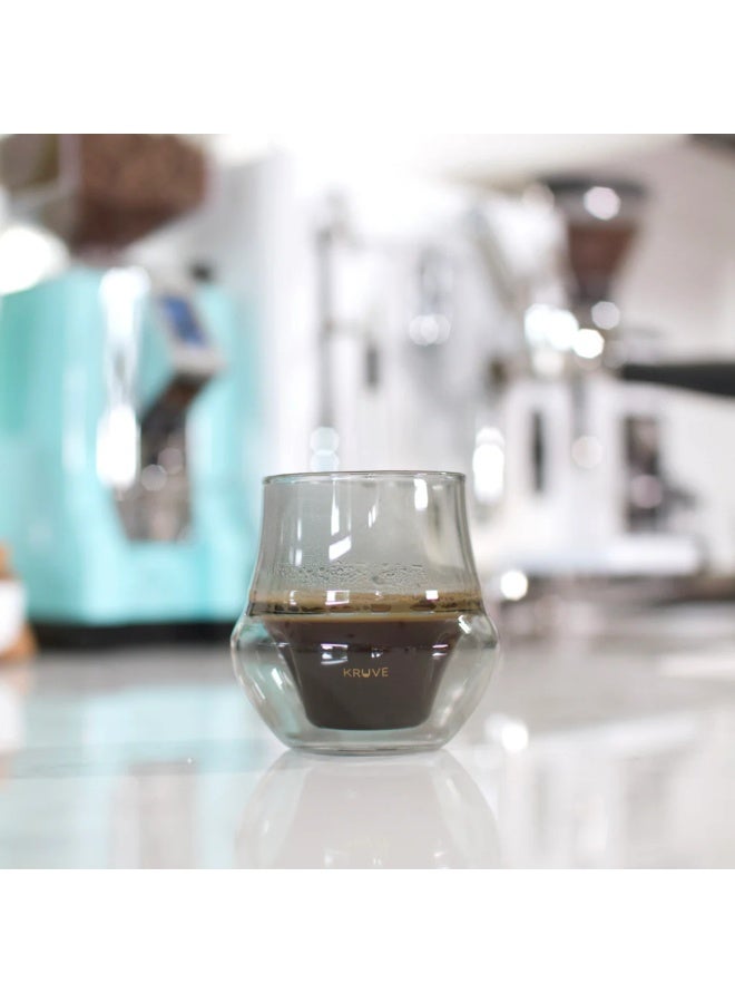 Kruve Propel Dark Series Espresso Glass, Smoked Hand-Blown Borosilicate, Double-to-Single Walled, 2.5 oz Capacity - Image 5