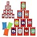 JOYIN 13 Pcs Carnival Party Bean Bag Toss Game Sturdy Knockdown Can Birthday Easter Party Family Best Outdoor and Indoor Games Easter Egg Hunt for Classroom Gifts Number Style - Image 4