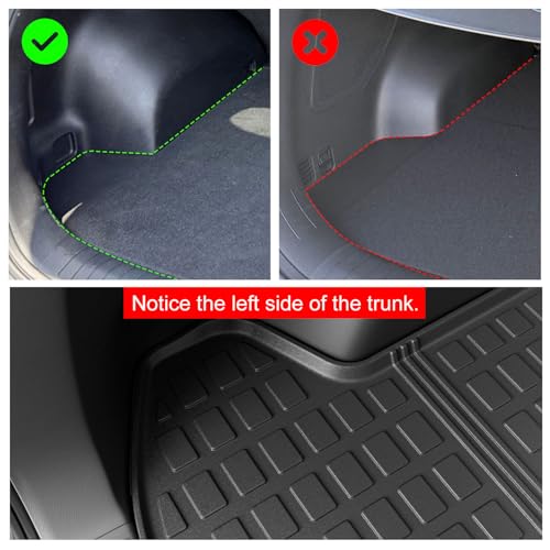 powoq Floor Mats Compatible with 2023-2026 Kia Sportage Fuel Cargo Liner with Backrest Mat TPE Replacement for 2023-2026 Kia Sportage Accessories (Trunk Mat with Backrest Mat+Floor Mats) - Image 3