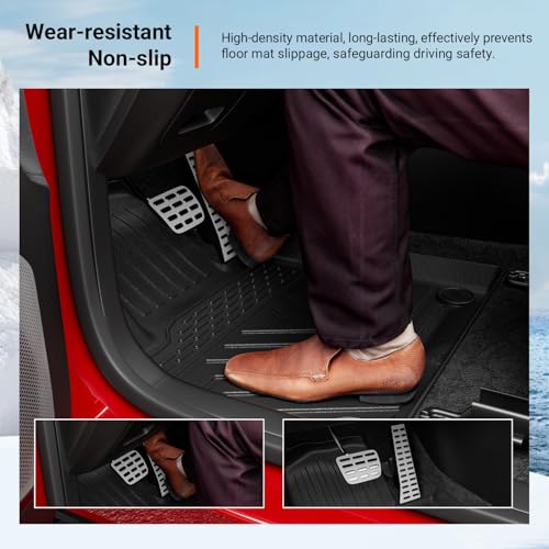 powoq Floor Mats Compatible with 2023-2026 Kia Sportage Fuel Cargo Liner with Backrest Mat TPE Replacement for 2023-2026 Kia Sportage Accessories (Trunk Mat with Backrest Mat+Floor Mats) - Image 5