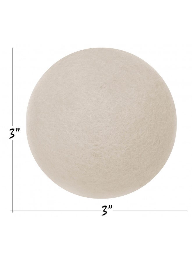 Handy Laundry Handy Laundry Wool Dryer Balls - Natural Fabric Softener, Reusable, Reduces Clothing Wrinkles and Saves Drying Time, Better Alternative to Plastic Balls and Liquid Softener (Pack of 6)  - Image 1