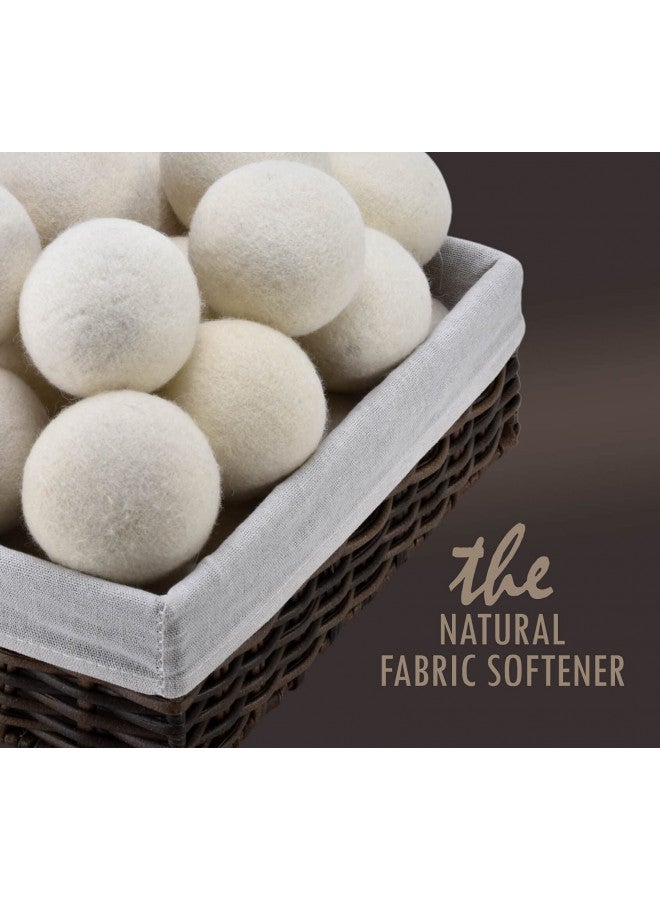 Handy Laundry Handy Laundry Wool Dryer Balls - Natural Fabric Softener, Reusable, Reduces Clothing Wrinkles and Saves Drying Time, Better Alternative to Plastic Balls and Liquid Softener (Pack of 6)  - Image 4