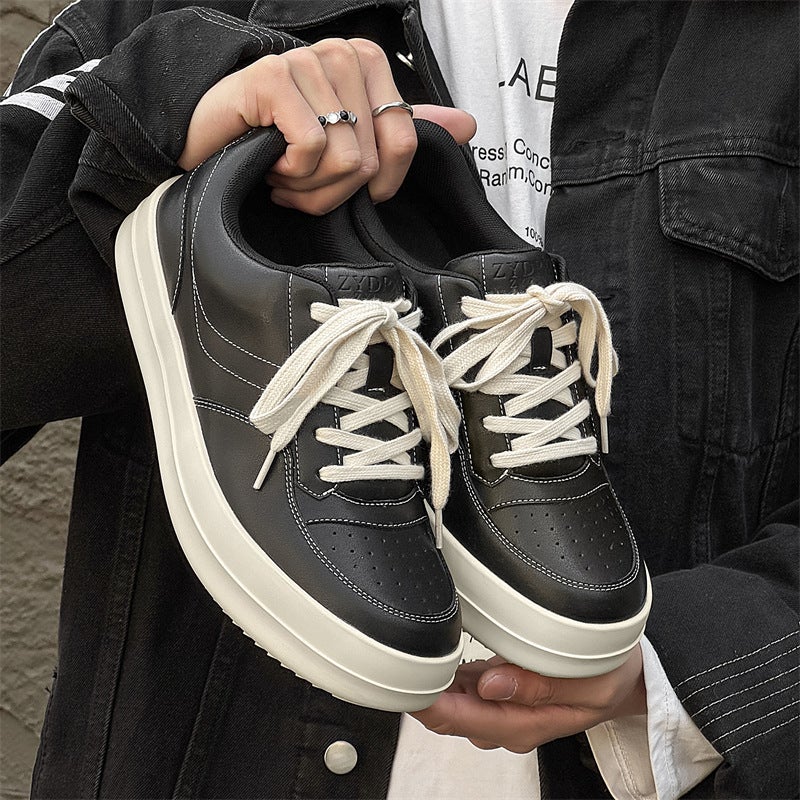 Niche Retro Sneakers Men''s Casual Sports Shoes Trendy All-match Thick Sole Men''s Shoes 25217-X - Image 2