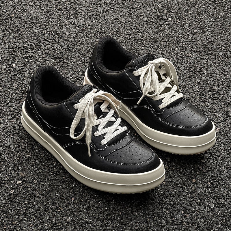 Niche Retro Sneakers Men''s Casual Sports Shoes Trendy All-match Thick Sole Men''s Shoes 25217-X - Image 1