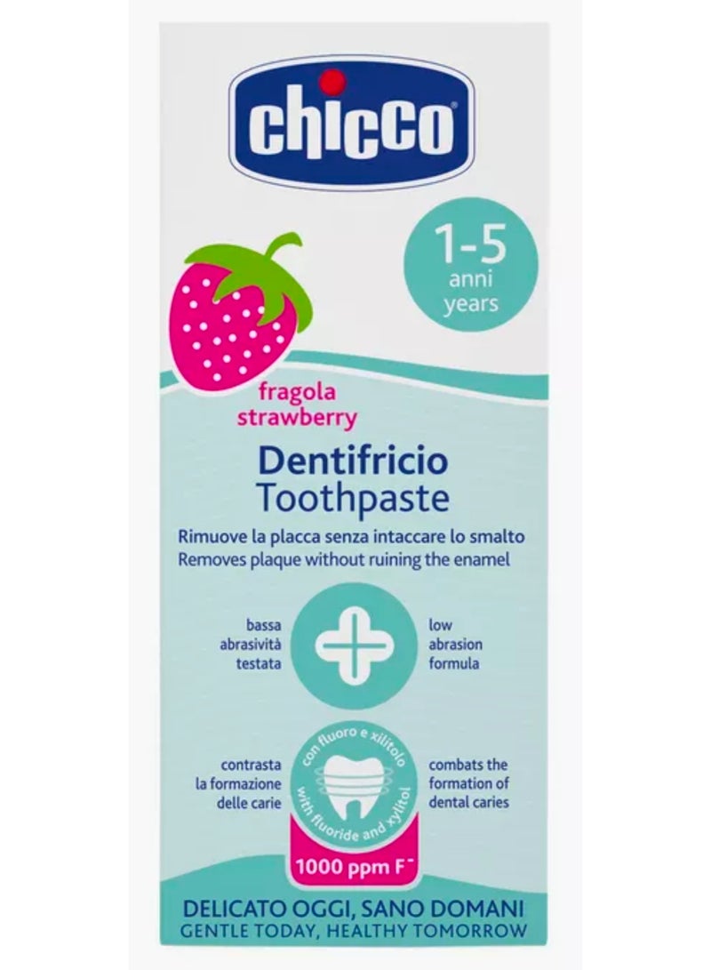 Chicco Dentifricio Toothpaste fragola strawberry1-5anni years 50g - Image 2