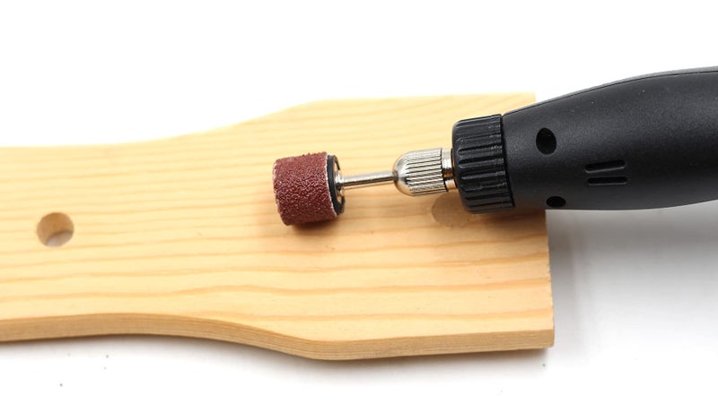 Preamer 100 Pics Dia 1/2" Sanding Drum Sleeves Set Sand Bands with 2 Mandrel for Pet Dog Nail Grinder Heads Rotary Tool Bits Jewelry Light Polishing Abrasive Tools, Grit 80 - Image 4