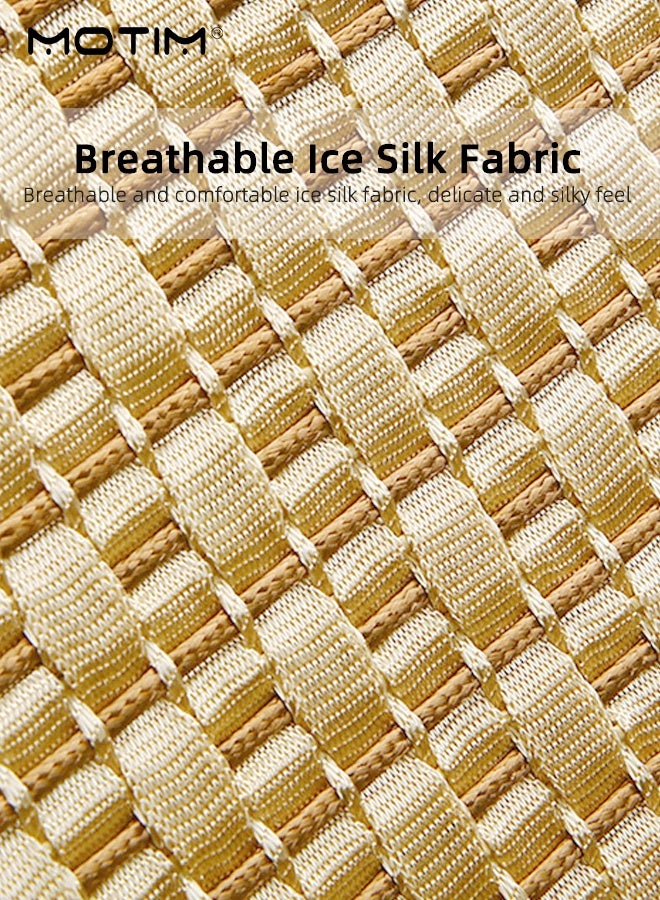 Motim 2Pcs Breathable Ice Silk Car Front Covers Universal Four Seasons, Car Seat Protector Car Seat Cover, Wear Resistant And Anti Slip, Universal Fits Most Automotive, Van, SUV, Truck - Image 5