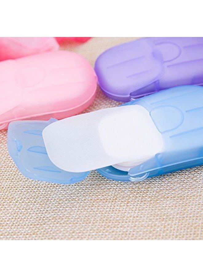 Portable Paper Soap Sheets with Mini Storage Box - Disposable Scented Hand Wash Flakes - Ideal for Travel, School, Camping & Outdoor Activities - Image 5