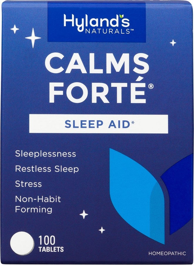 Hyland's Calms Forte Tablets, Natural Relief of Nervous Tension and Occasional Sleeplessness, 100 Count - Image 1