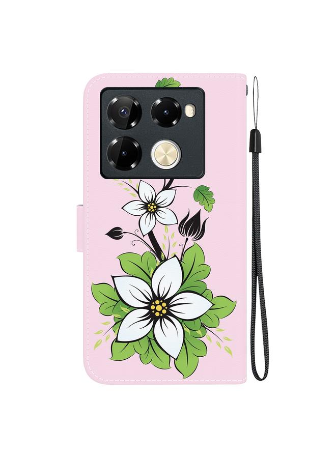 Zaboon Case For Infinix Note 40 Pro+ 5G Crystal Texture Colored Drawing Leather Phone Case - Image 4