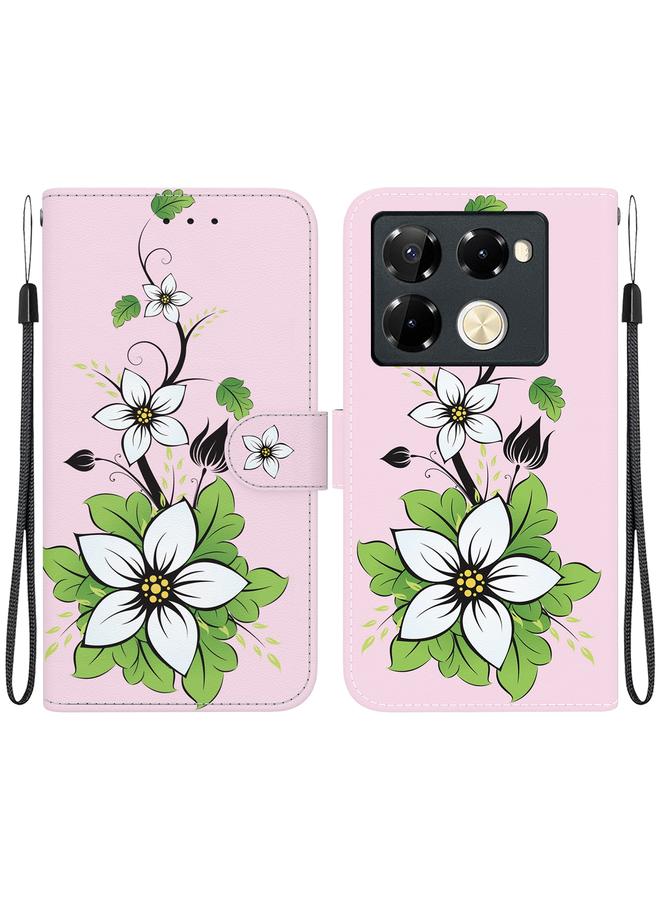 Zaboon Case For Infinix Note 40 Pro+ 5G Crystal Texture Colored Drawing Leather Phone Case - Image 1