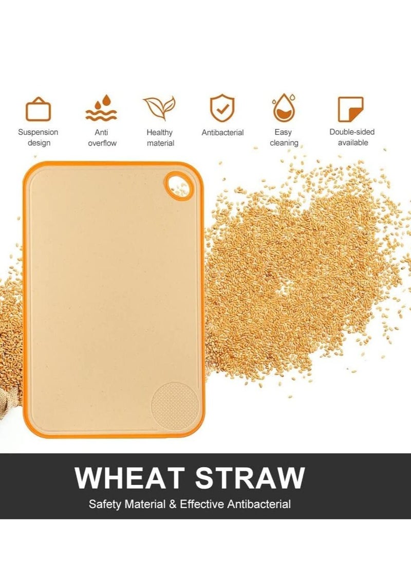 Arabest ألواح تقطيع للمطبخ من قش القمح مادة PP ألواح تقطيع خالية من BPA 3 قطع - Image 2