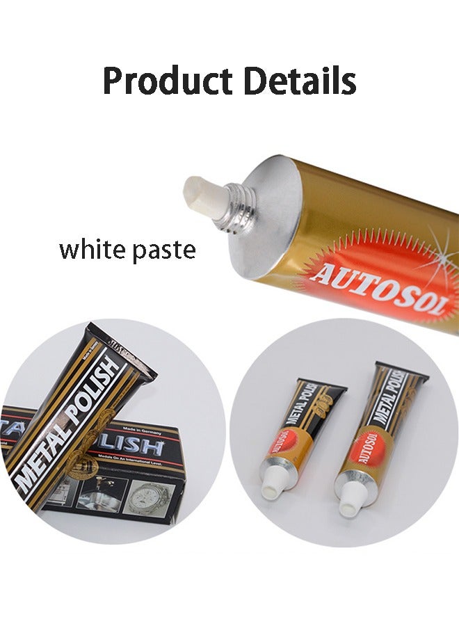 Autosol Metal Polish Paste, Metal Rust Remover, All-Purpose Metal Cleaner, for Home, Bicycle, Boat and Car Cleaning, Alloy Wheel Cleaner 75ML - Image 2