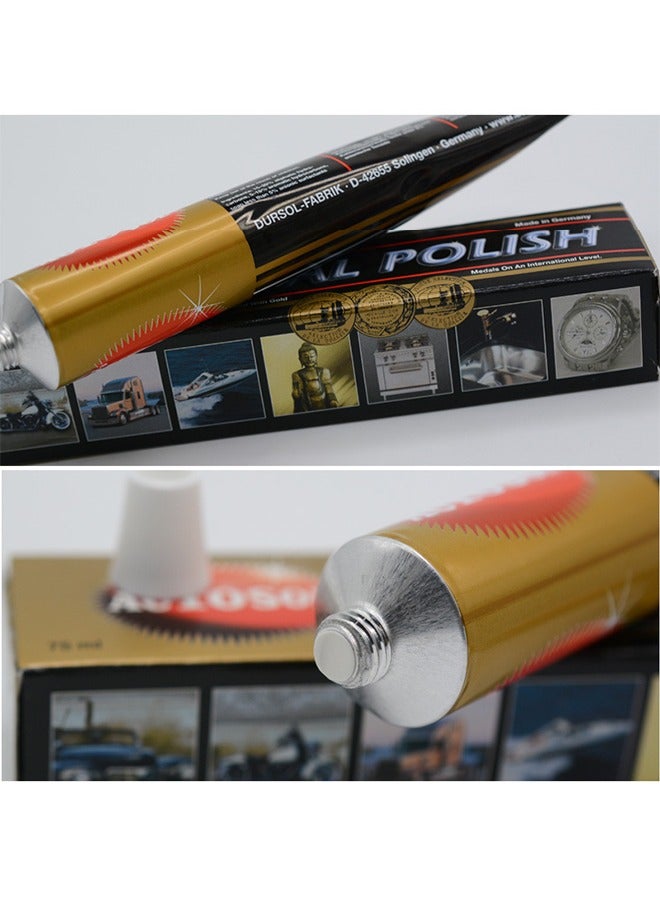 Autosol Metal Polish Paste, Metal Rust Remover, All-Purpose Metal Cleaner, for Home, Bicycle, Boat and Car Cleaning, Alloy Wheel Cleaner 75ML - Image 3