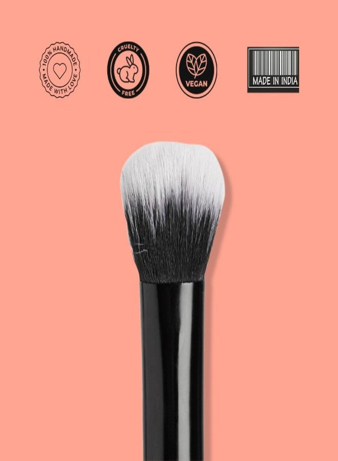 Cuffs N Lashes F019 Small Concealer Brush | Precision Makeup Brush for Spot Concealing &Under Eye Coverage | Soft Bristles | Handmade in India | Cruelty-Free &High Performance - Image 4
