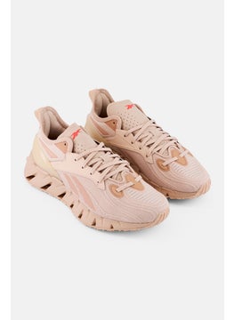 Reebok Women Zig Kinetica 3 Lace Up Running Shoes, Peach  - Image 1