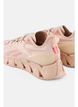 Reebok Women Zig Kinetica 3 Lace Up Running Shoes, Peach  - Image 3