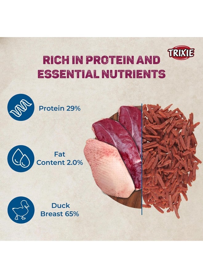 تريكسي مجموعة مكافآت القطط من قطع فيليه البط الفاخرة ووجبة خفيفة من السمك الأبيض الكريمي، مكافآت غنية بالعناصر الغذائية للقطط، مناسبة لجميع السلالات - (عبوة من قطعتين) - Image 4