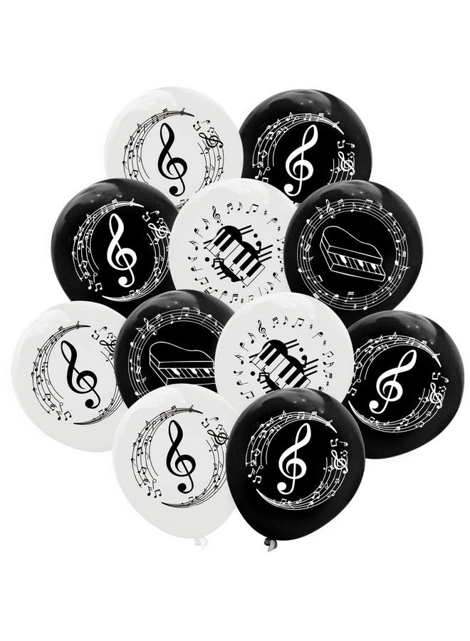 CupaPlay 60Pcs Piano Notes Latex Balloons Party Decorationspiano Notes Theme Party Supplies Music/Musician/Birthday Baby Shower Wedding Party Favors - Image 1