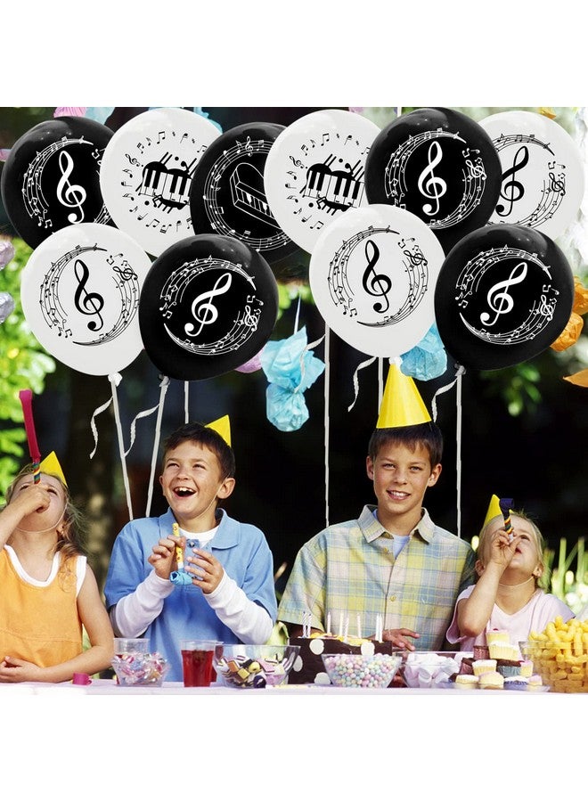 CupaPlay 60Pcs Piano Notes Latex Balloons Party Decorationspiano Notes Theme Party Supplies Music/Musician/Birthday Baby Shower Wedding Party Favors - Image 5