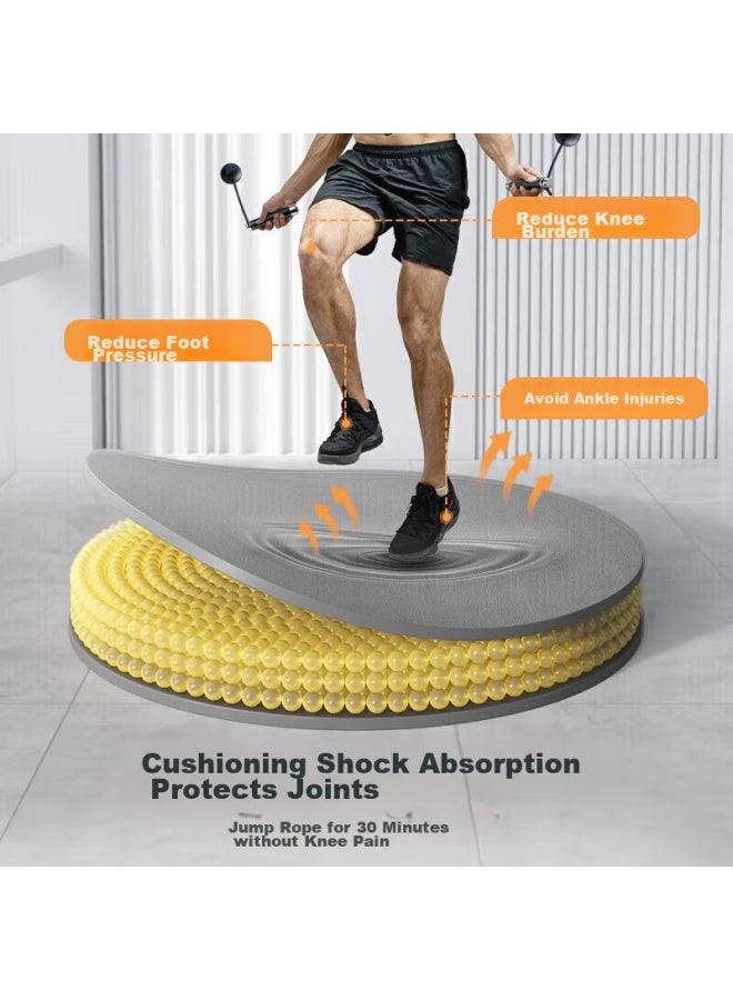 Li-Ning Li-ning Jump Rope Shock-absorbing Mat, Thickened Tpe, Soundproof, Yoga, Indoor Exercise, Round, Non-slip, Quiet, Fitness Floor Mat  - Image 5