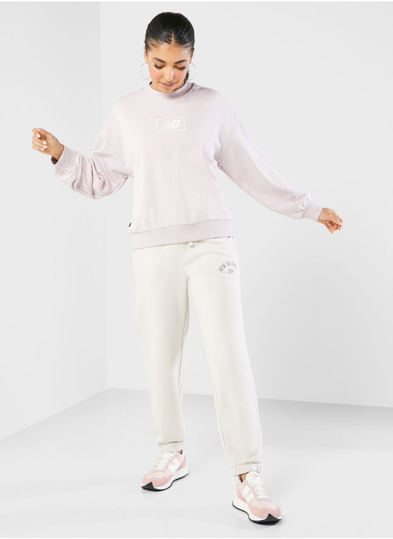 New Balance - Essentials Graphic Terry Sweatshirt - Image 1