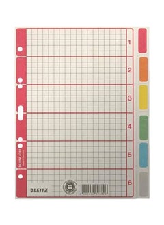 LEITZ DIVIDER MANILA COLORED A5, 6 TABS