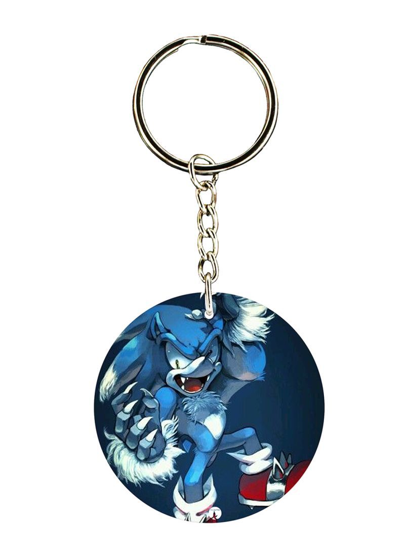 Sonic Printed Keychain