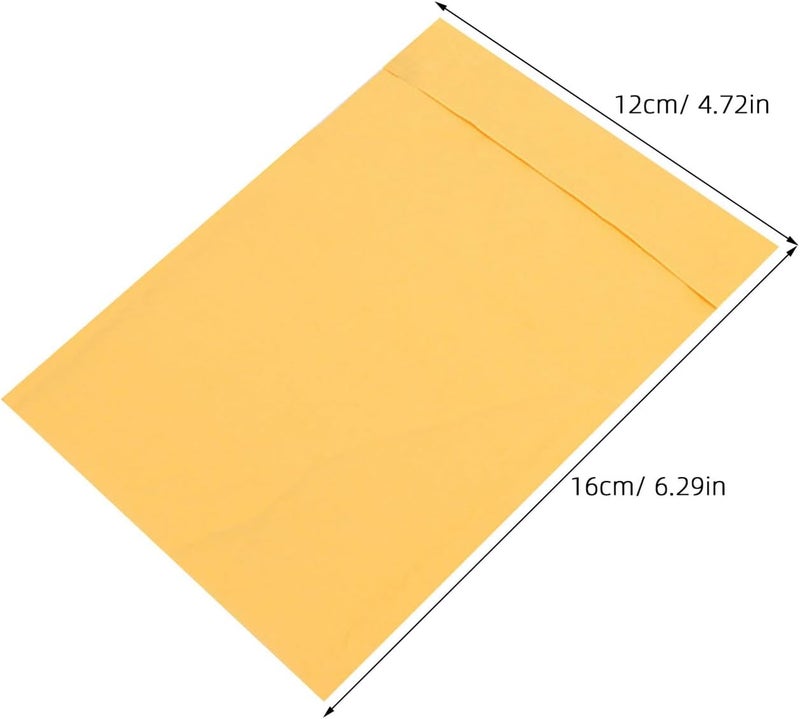 100pcs Kraft Bubble Mailers 120x160+40mm Small Padded Shipping Envelopes Self-seal Waterproof Mailing Bubble Packaging Bags for Office and E-commerce - Image 2