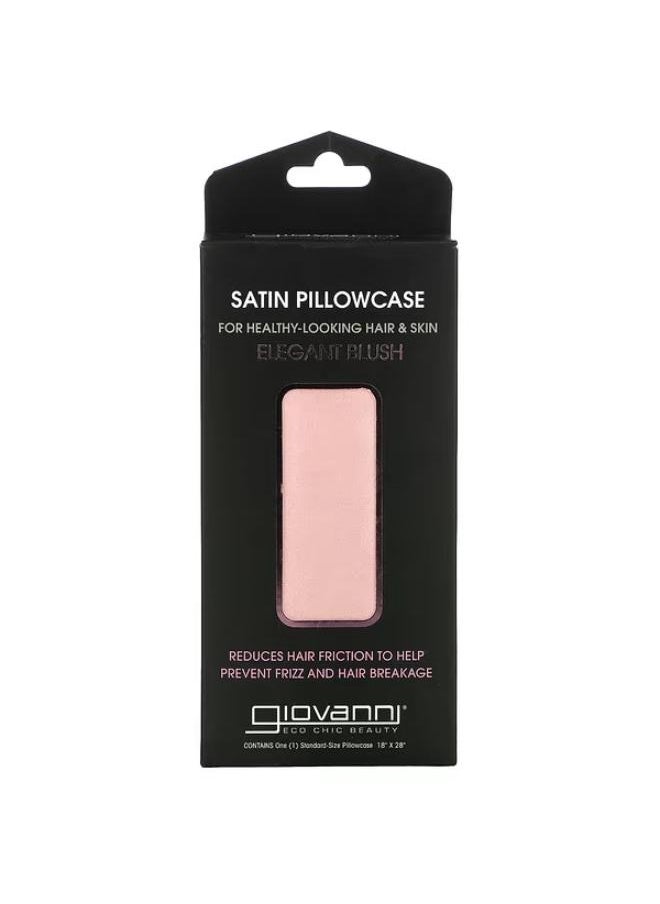 Giovanni Satin Pillowcase, Elegant Blush, 1 Pillowcase 