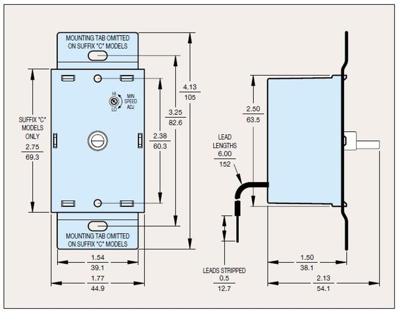 KB ELECTRONICS 8811007 Solid State Variable Speed AC Electric Motor Control, 6.0 Max amp, 115V, # K177-1006 - Image 3