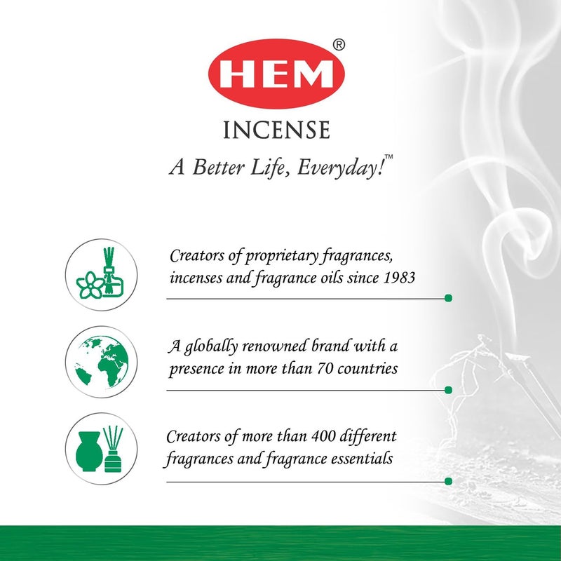 HEM Wear resistant HEM Coconut Incense Sticks - Pack of 6-120 count - 301g Ventilated design - Image 5