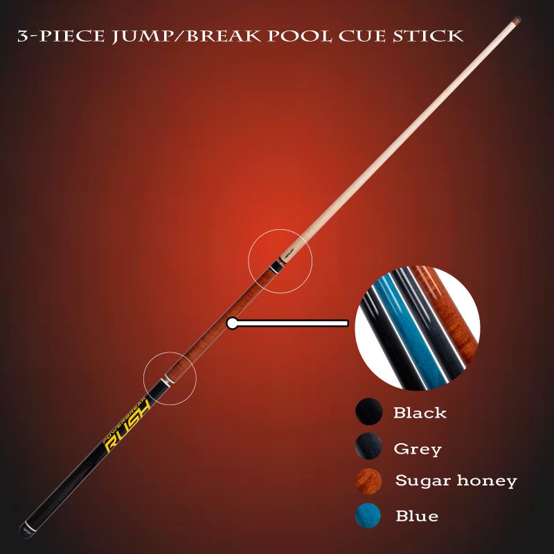 CUEELF Heavy Hitter Jump Break Pool Cue 20oz 21oz 22oz 23oz 3-Piece Pool Stick Extra Hard Bakelite Tip for Explosive Breaks and Effortless Jumps - Image 5