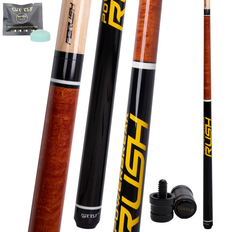 CUEELF Heavy Hitter Jump Break Pool Cue 20oz 21oz 22oz 23oz 3-Piece Pool Stick Extra Hard Bakelite Tip for Explosive Breaks and Effortless Jumps - Image 1