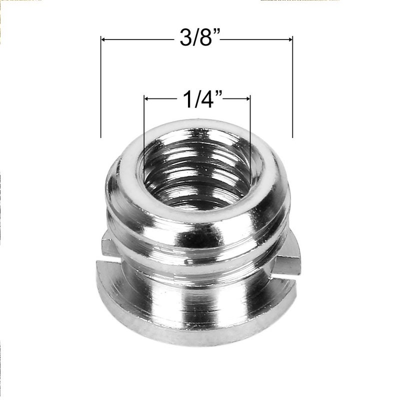 ChromLives 22Pack ChromLives Camera Screw Adapter 1/4 to 1/4 Screw 1/4 to 3/8 Tripod Screw Adapter Converter Brass Screw Adapter Spigot Screw Mount Set for Camera Tripod Monopod Ballhead Flash Light,Combo Pack - Image 4