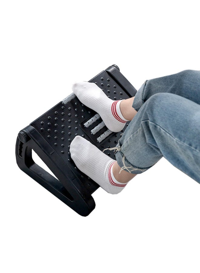 general Foot Rest for Under Desk at Work,Ergonomic 6-Height Adjustable Footstool，Under Desk Footrest with Foot Massage Roller,Chair Footstool for Leg - Image 2