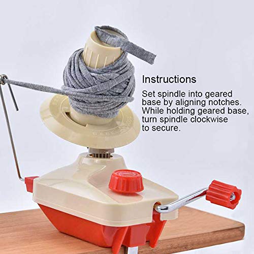 Buwico Yarn Ball Winder Manual Yarn Spinner Roller Wool String Fiber Ball Winder Yarn Ball Weaving Holder - Image 5