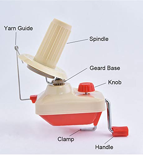Buwico Yarn Ball Winder Manual Yarn Spinner Roller Wool String Fiber Ball Winder Yarn Ball Weaving Holder - Image 3