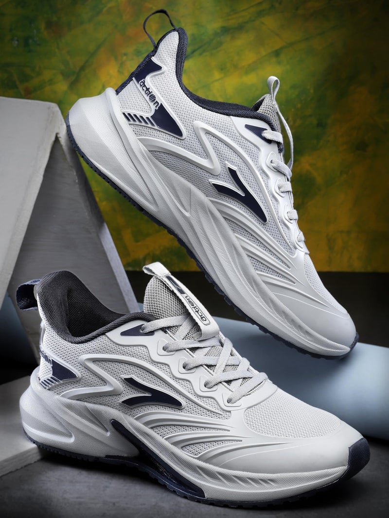 Action | Athleo | NITRO-802 | Men's | Lace-Up | Running | Shoes | Lightweight | Comfortable | Trendy | Breathable | Sports | Shoes - Image 2