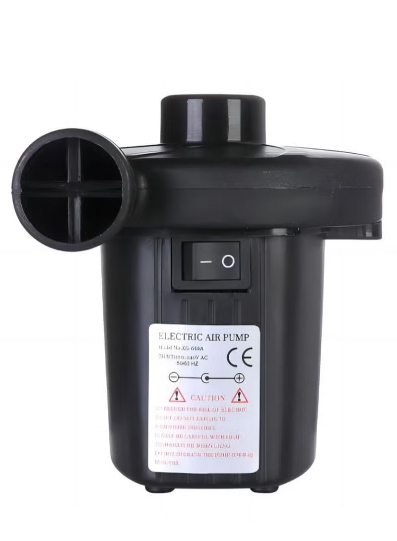 TNGames 2-in-1 Electric Air Pump (Black) - Inflator & Deflator with 3 Universal Nozzles, Compatible with Air Mattresses, Pool Floats, Vacuum Storage Bags - Image 3